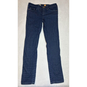 Anthropologie Pilcro & The Letterpress Womens sz 28 Serif Houndstooth Jeans